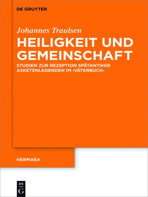 cover image of Heiligkeit und Gemeinschaft